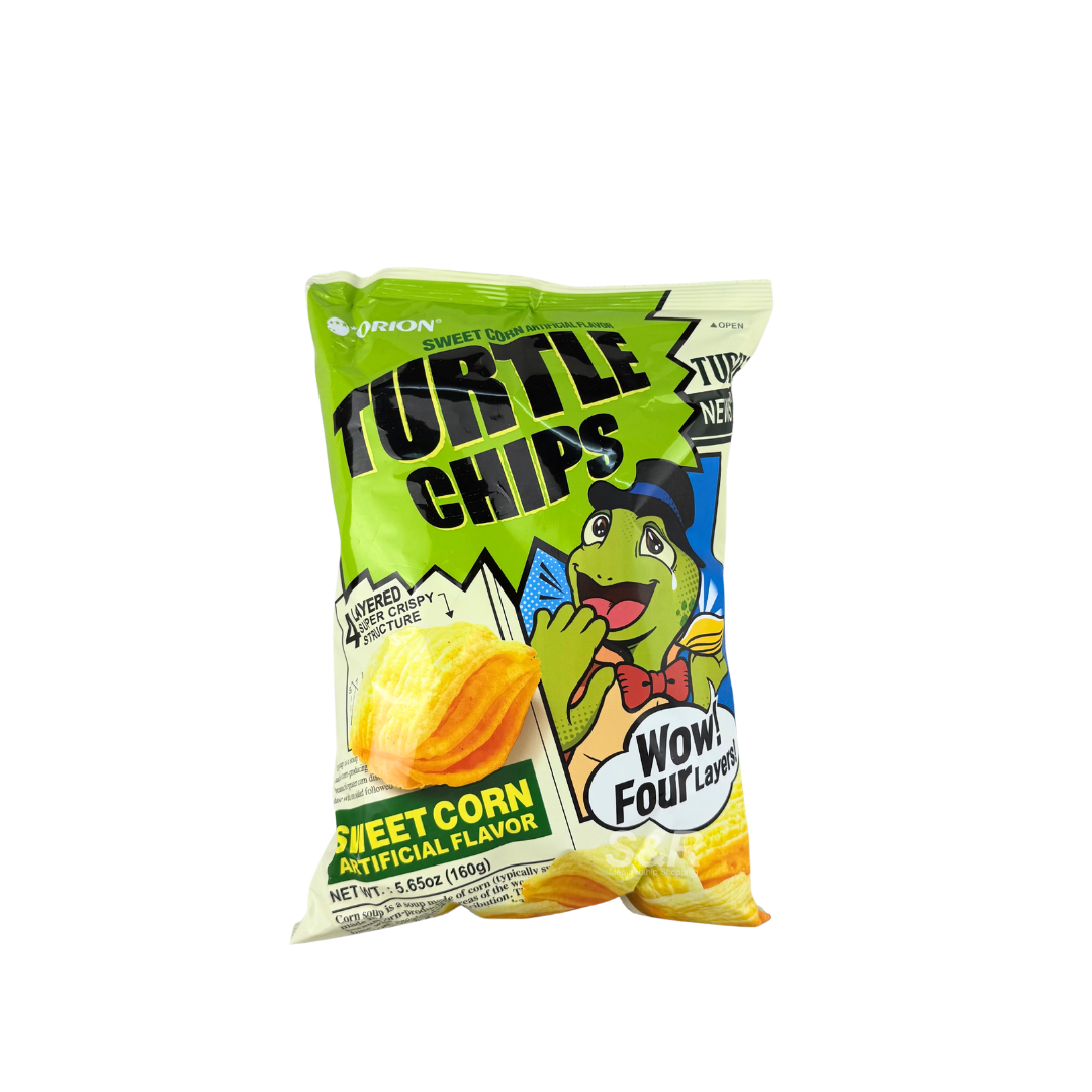 Orion Sweet Corn Turtle Chips 160g